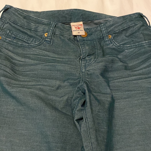 True Religion green stretch jeans - Picture 2 of 4